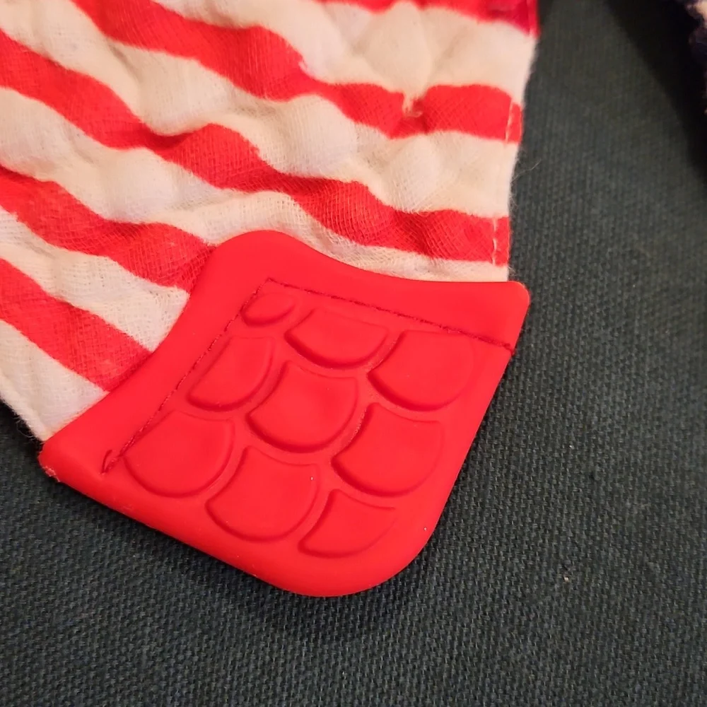 Nuby 100% Cotton Baby Bibs With Teether -2